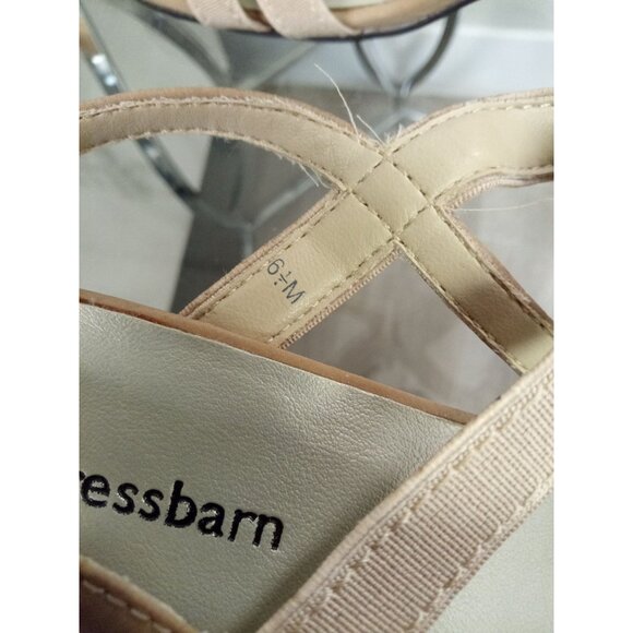 Women's Dressbarn Spring Taupe Brown/Tan Heels Size 6.5 - Picture 12 of 12